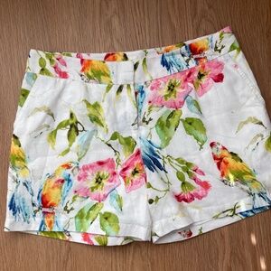 Tommy Bahama | Linen Shorts | Parrot | Floral Watercolor Tropical